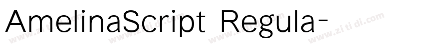 AmelinaScript Regula字体转换